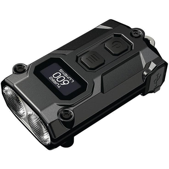 Nitecore 600 Lumen Usb-c Rechargeable Keychain Flashlight Black-Jacobs Digital
