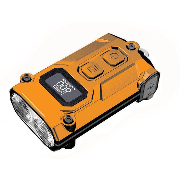 Nitecore 600 Lumen Usb-c Rechargeable Keychain Flashlight - Orange - Jacobs Digital