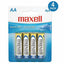 Maxell Alkaline Battery Aa 4 Pack Blister