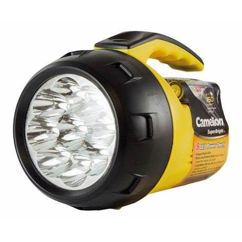 Camelion Superbright 9 LED Torch Inc AA - Jacobs Digital