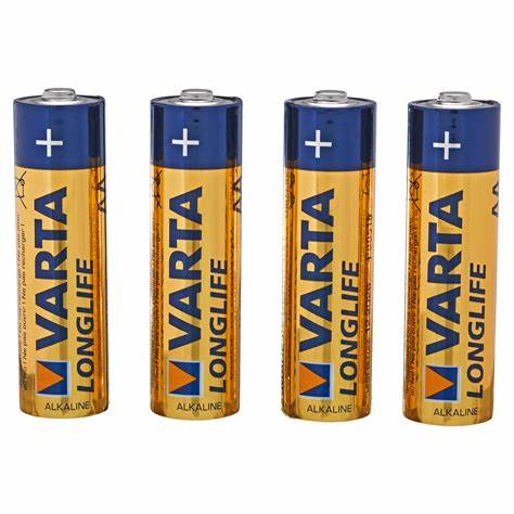 Varta Alkaline Longlife Aa 4pk Alkaline Batteries [MINIMUM ORDER 10] - Jacobs Digital
