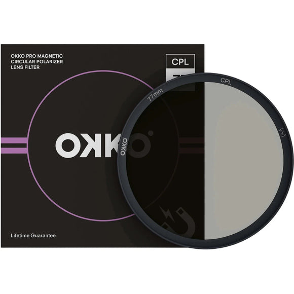 OKKO Pro MAGNETIC 58mm CPL Filter - Jacobs Digital