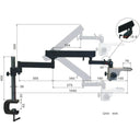 Omax 2x-45x Zoom Binocular Stereo Microscope w/Articulating Arm Stand & 0.5x Barlow Lens - Jacobs Digital