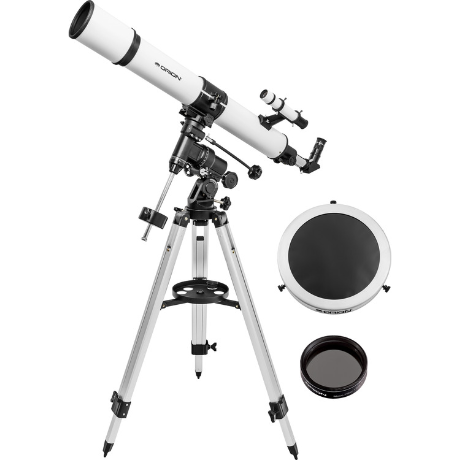 Orion Observer 90mm Equatorial Refractor Sun and Moon Kit-Jacobs Digital