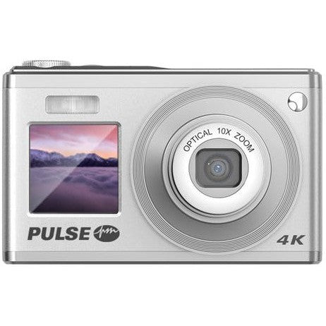 PULSE 10X Optical Zoom Compact Camera - Silver - Jacobs Digital