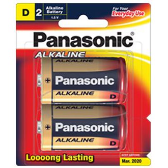 Panasonic D Alkaline Battery 2 Pack-Jacobs Digital