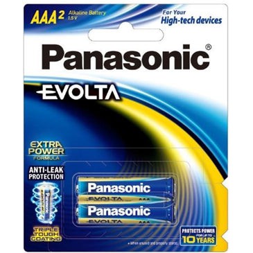 Panasonic Evolta AAA Alkaline Battery 2 Pack - Jacobs Digital