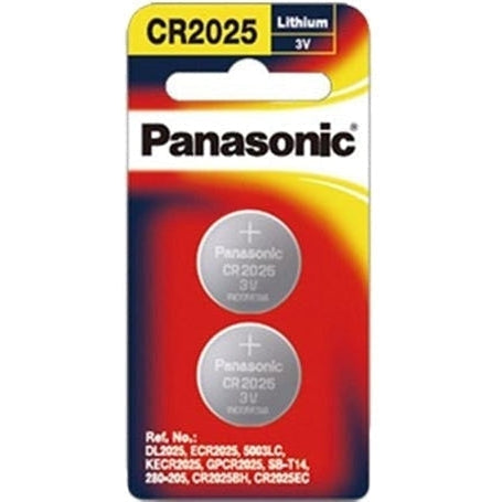 Panasonic Lithium 3V Coin Cell Batteries CR2025 2 Pack-Jacobs Digital