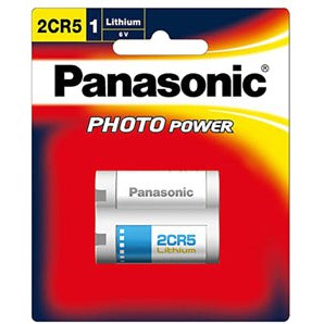 Panasonic Photo Lithium 6V Camera Battery 2CR5 1 Pack-Jacobs Digital