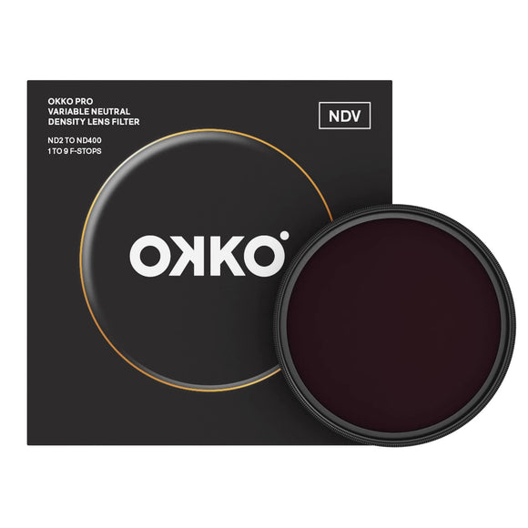 OKKO Pro 37mm Variable ND Filter - 1-9 Stops - Jacobs Digital