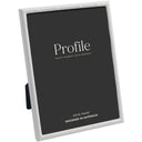 Profile Bamboo White Metal Frame 5x7 Metal Photo frame - Jacobs Digital