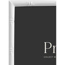 Profile bamboo White Metal Frame 4x6 Metal Photo frame - Jacobs Digital