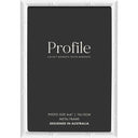 Profile bamboo White Metal Frame 4x6 Metal Photo frame - Jacobs Digital