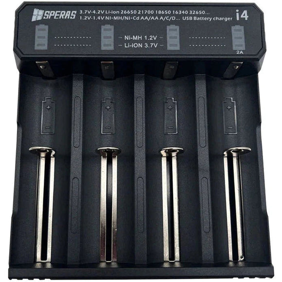 SPERAS I4 Charger 4 Slot Charger 21700 Charger - Jacobs Digital