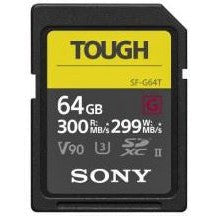 Sony SFG64T V90 UHS-II U3 Tough SDXC Card 64GB-Jacobs Digital