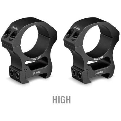 Vortex Pro Series 30 MM Rings High - Jacobs Digital