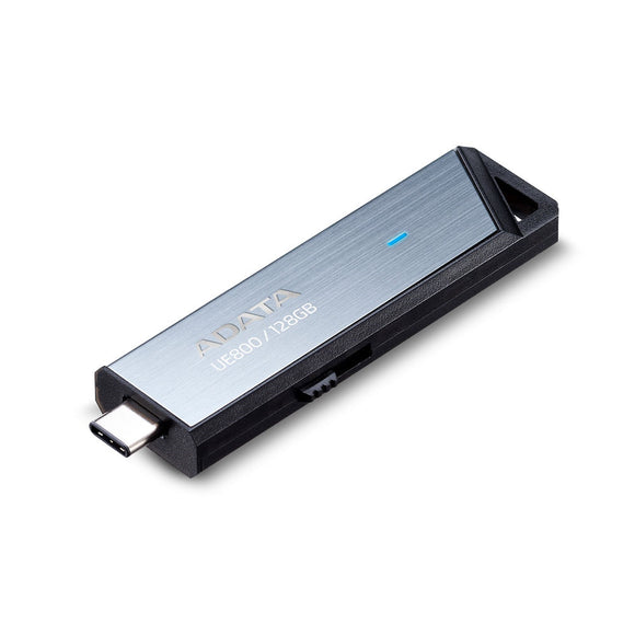 ADATA UE800 Retractable USB3.2 Gen 2 Type-C 128GB External SSD - Jacobs Digital