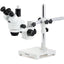 AmScope SM-3 Series Simul-Focal Zoom Trincocular Stereo Microscope 7x-90x Magnification on Single Arm Boom Stand