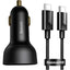 Baseus 100W Type-C & USB Quick Car Charger + Cable