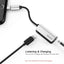 Baseus L32 IP M to 3.5mm + IP F Adaptor Silver