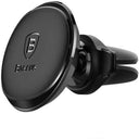Baseus Round Magnetic - Air Vent Mount with Cable Clip - Jacobs Digital