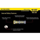 Nitecore Li-ion Rechargeable 14500 Battery 3.7v 750mah