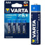 Varta Alkaline Longlife Aaa 4 Pack Alkaline Batteries [MINIMUM ORDER 10]