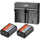 Jupio Battery Charger Kit Dual 2x Np-fw50 1080mah For Sony Digital Cameras