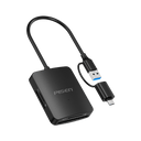 Pisen 4 in 1 Type-C and USB-A Card Reader