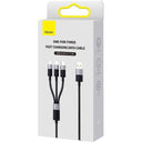 Baseus ONE-FOR-THREE Fast Charge Cable 3.5A