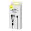 Baseus ONE-FOR-THREE Fast Charge Cable 3.5A - Jacobs Digital
