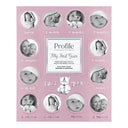 Profile First Year Pink Metal Baby Frame Metal Photo Frame - Jacobs Digital