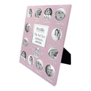 Profile First Year Pink Metal Baby Frame Metal Photo Frame - Jacobs Digital