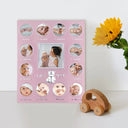 Profile First Year Pink Metal Baby Frame Metal Photo Frame - Jacobs Digital