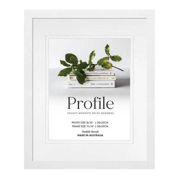Profile Elegant Deluxe White 11x14/8x10 Frametimber Photoframes - Jacobs Digital