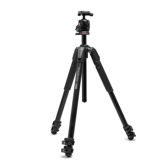 Manfrotto 055 Aluminium 3 Section Tripod Kit Ball Head Camera Tripod