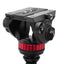 Manfrotto 502 Fluid Video Head And 055 Carbon 4 Section Camera Tripod