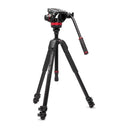 Manfrotto 502 Fluid Video Head And 055 Aluminium 3 Section Tripod