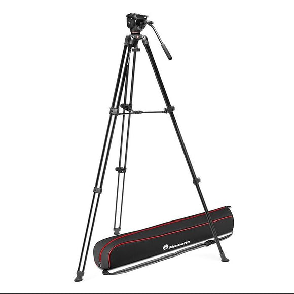 Manfrotto 500x And Twin Leg Aluminium Video Tripod