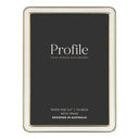 Profile Heirloom White Gold Beaded 5x7 Metal Photo Frame Metal Photoframe - Jacobs Digital