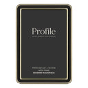 Profile Heirloom Black Gold Beaded 4x6 Metal Photo Frame
