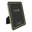 Profile Heirloom Black Gold Beaded 4x6 Metal Photo Frame