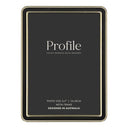 Profile Heirloom Black Gold Beaded 5x7 Metal Photo Frame