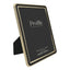 Profile Heirloom Black Gold Beaded 5x7 Metal Photo Frame