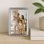 Profile Heirloom Silver Beaded 4x6 Metal Photo Frame Metal Photoframe - Jacobs Digital
