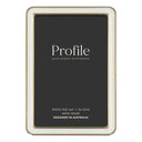 Profile Heirloom White Gold Beaded 4x6 Metal Photo Frame - Jacobs Digital