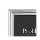 Profle Valentine Silver Beaded 8x10 Metal Photo Frame