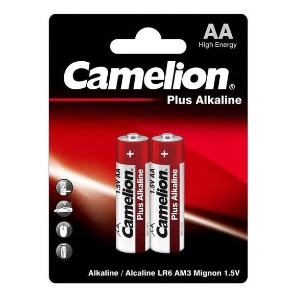 Camelion Plus Alkaline 1.5v AA 2 Pack [MINIMUM ORDER 12]
