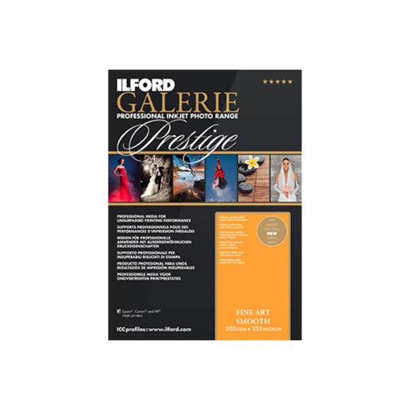 Ilford Galerie Fine Art Smooth 200gsm A2 25 Sheets GPFAS