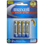 Maxell Alkaline Battery Aaa 4 Pack Blister - Jacobs Digital